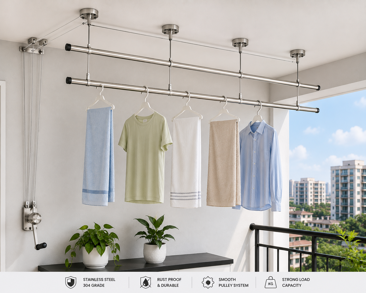 Stainless Steel Ceiling Cloth Hanger